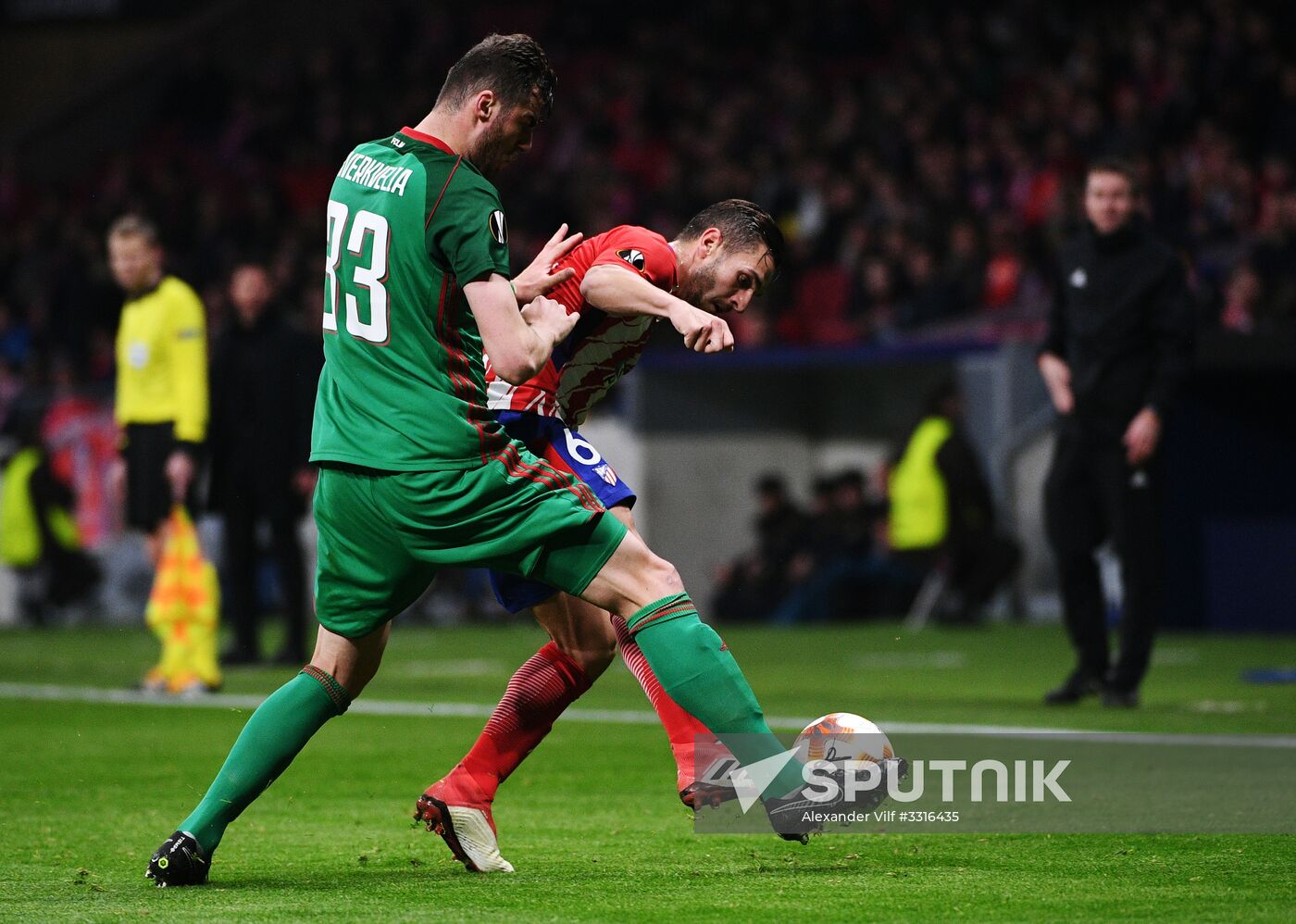Football. UEFA Europa League. Atletico vs. Lokomotiv