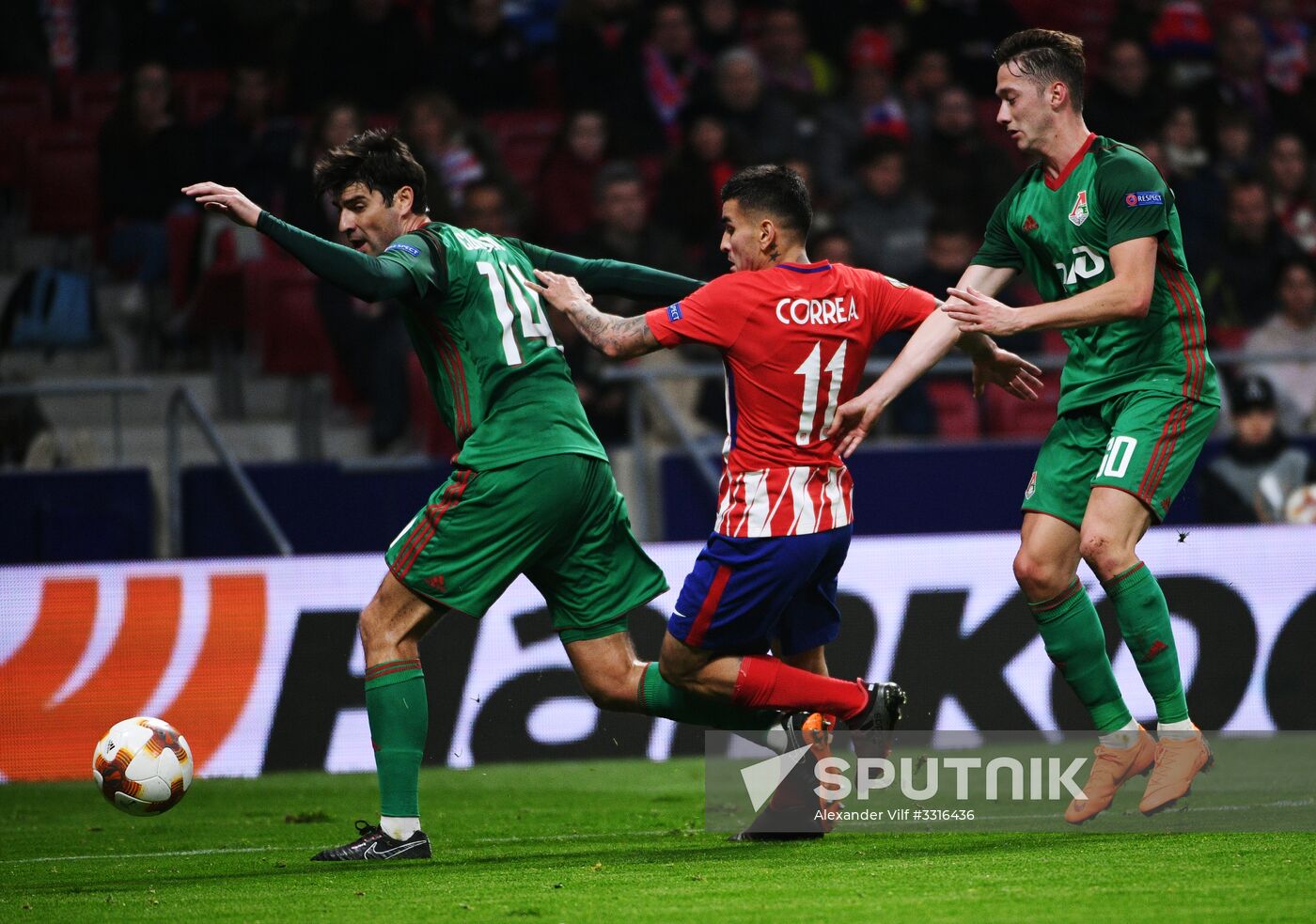 Football. UEFA Europa League. Atletico vs. Lokomotiv