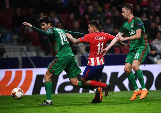 Football. UEFA Europa League. Atletico vs. Lokomotiv