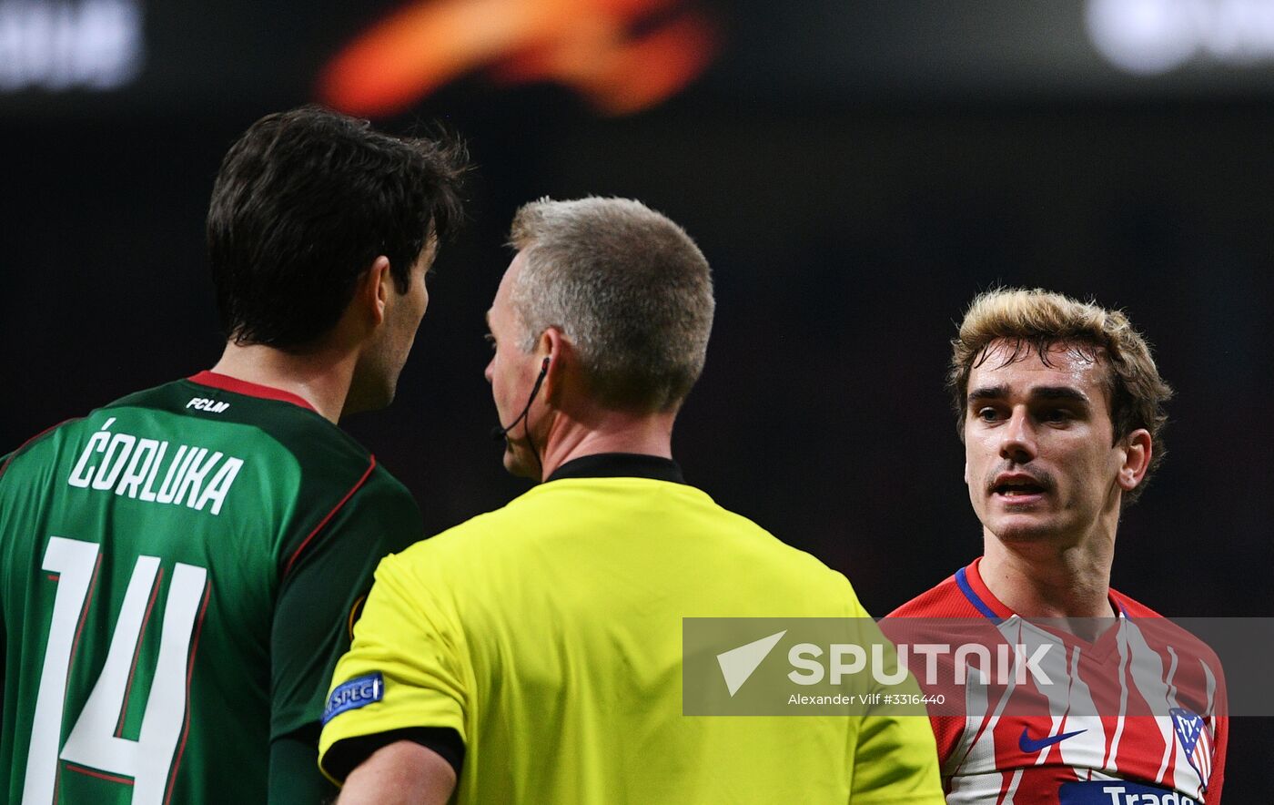 Football. UEFA Europa League. Atletico vs. Lokomotiv