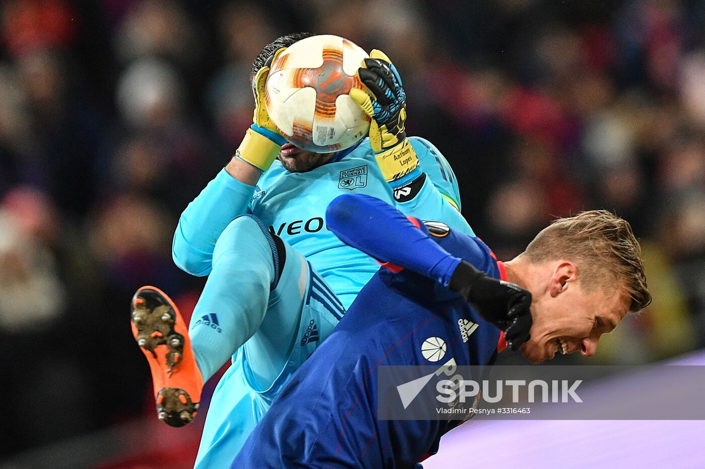 Football. UEFA Europa League. CSKA vs. Lyon