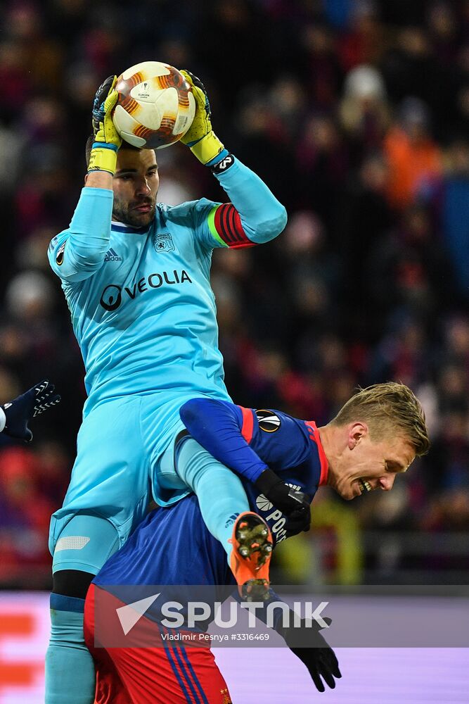 Football. UEFA Europa League. CSKA vs. Lyon