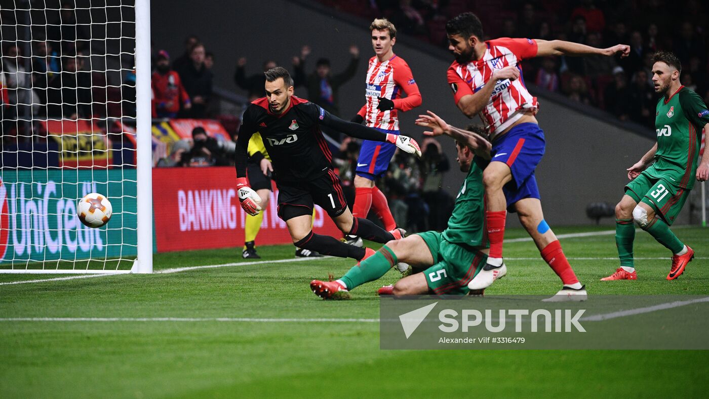 Football. UEFA Europa League. Atletico vs. Lokomotiv