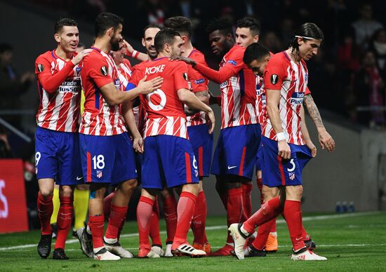 Football. UEFA Europa League. Atletico vs. Lokomotiv