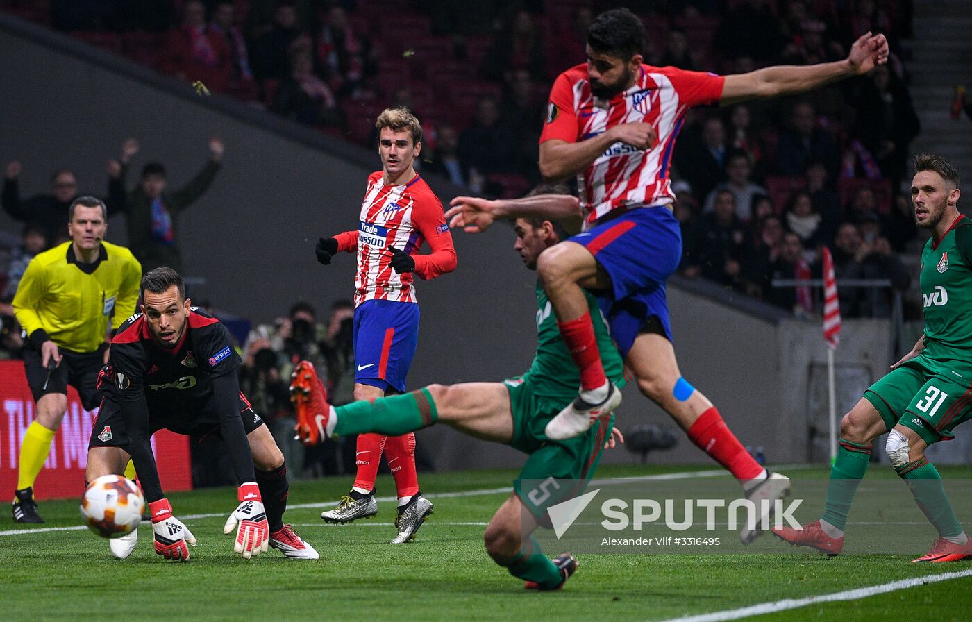 Football. UEFA Europa League. Atletico vs. Lokomotiv