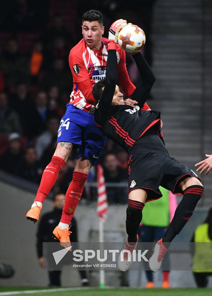 Football. UEFA Europa League. Atletico vs. Lokomotiv