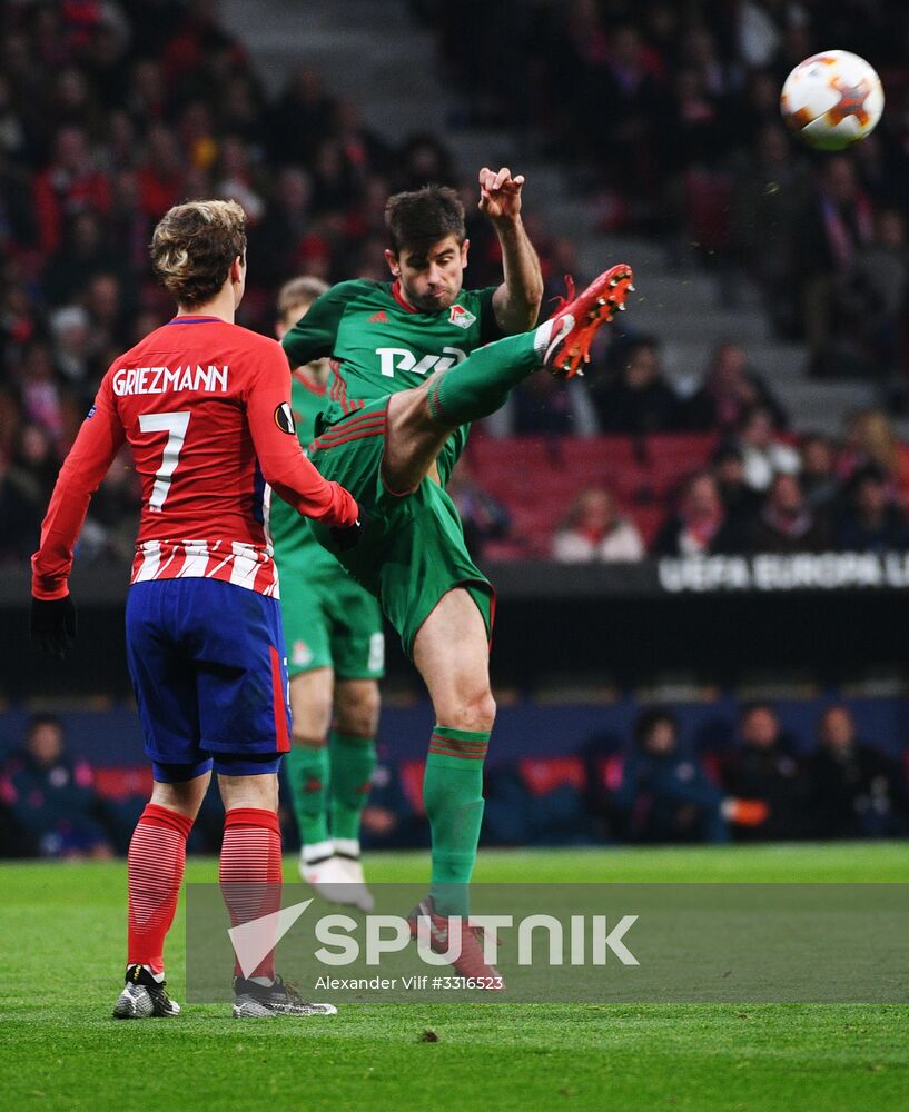 Football. UEFA Europa League. Atletico vs. Lokomotiv