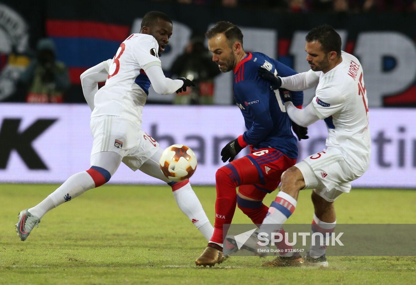 Football. UEFA Europa League. CSKA vs. Lyon