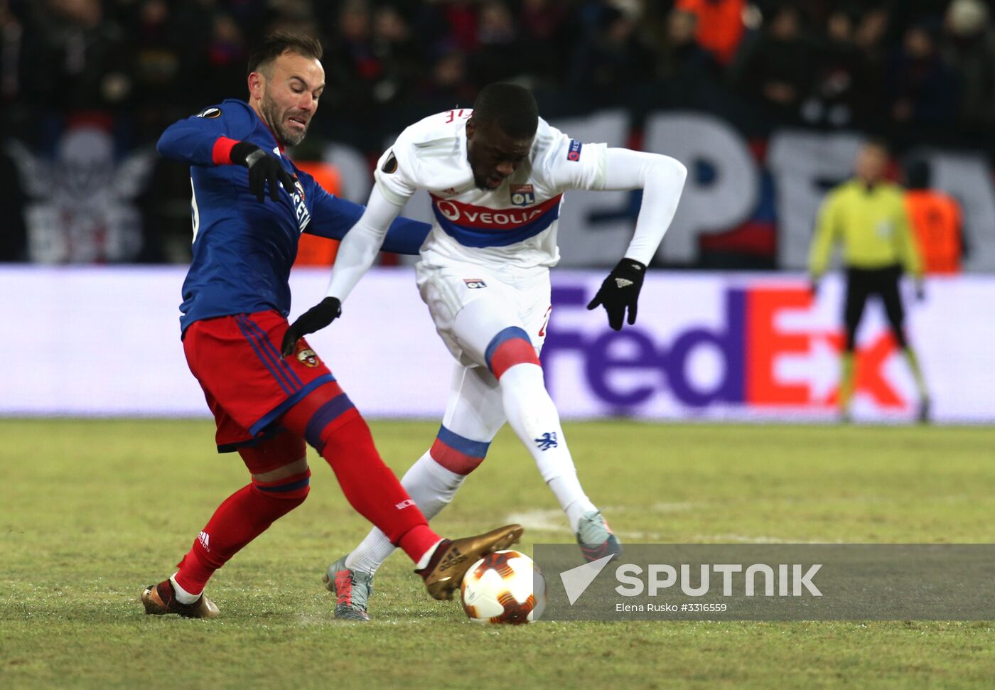 Football. UEFA Europa League. CSKA vs. Lyon
