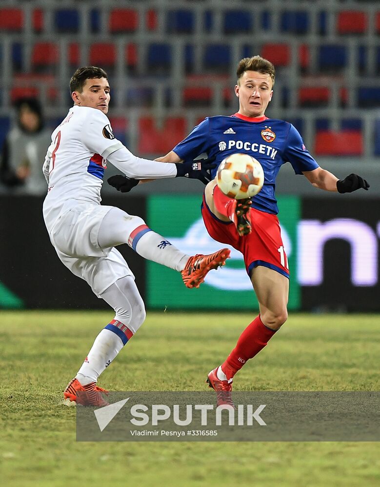 Football. UEFA Europa League. CSKA vs. Lyon
