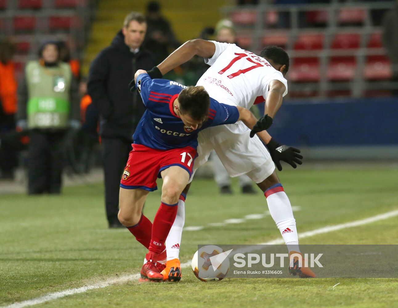 Football. UEFA Europa League. CSKA vs. Lyon
