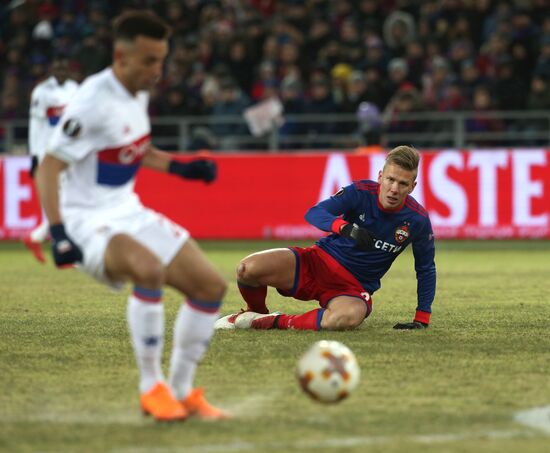Football. UEFA Europa League. CSKA vs. Lyon