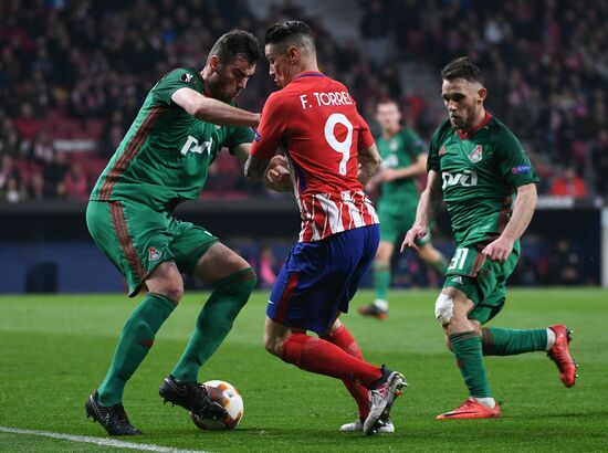 Football. UEFA Europa League. Atletico vs. Lokomotiv