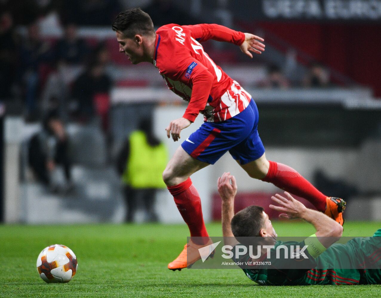 Football. UEFA Europa League. Atletico vs. Lokomotiv