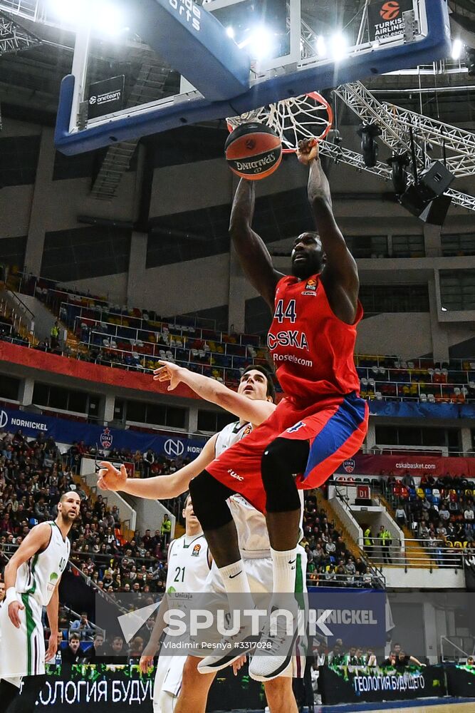 Basketball. Euroleague. CSKA vs. Unicaja