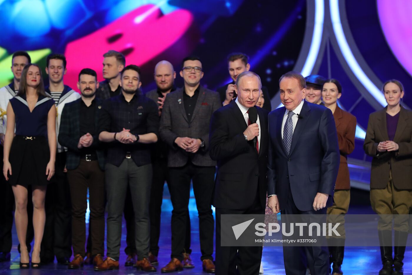 President Vladimir Putin attends KVN TV competition show premier league's round of 16
