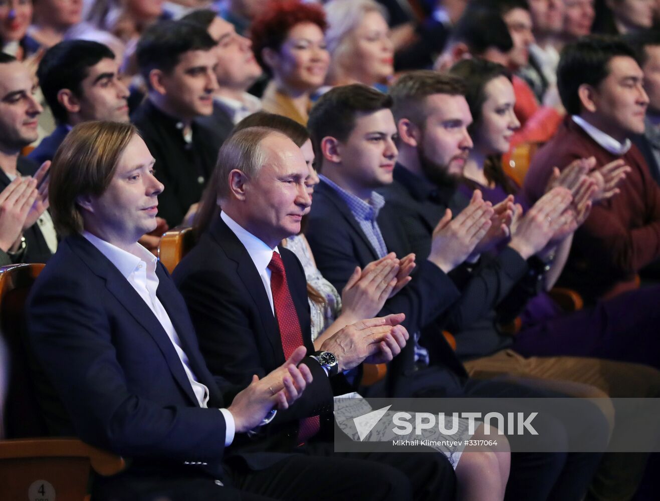 President Vladimir Putin attends KVN TV competition show premier league's round of 16