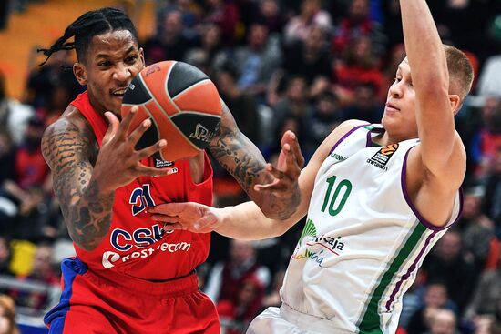 Basketball. Euroleague. CSKA vs. Unicaja