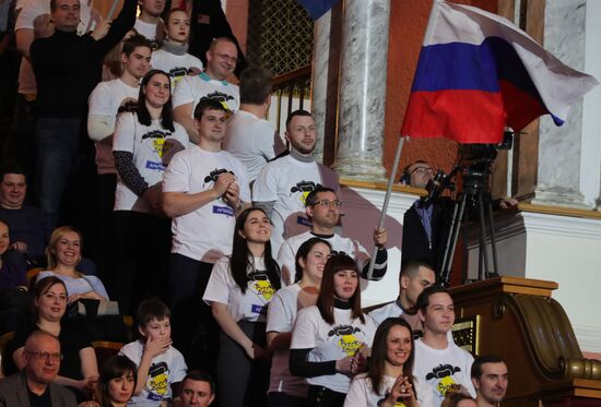 President Vladimir Putin attends KVN TV competition show premier league's round of 16