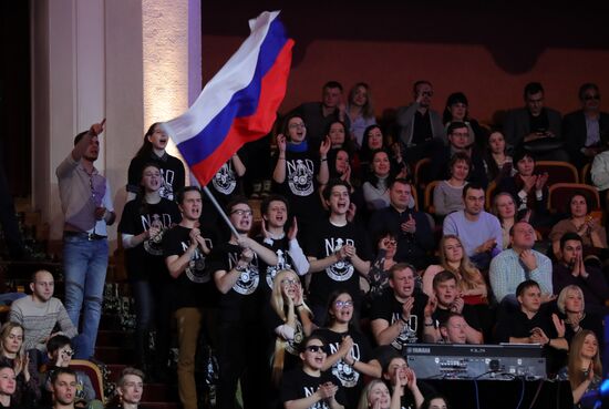 President Vladimir Putin attends KVN TV competition show premier league's round of 16
