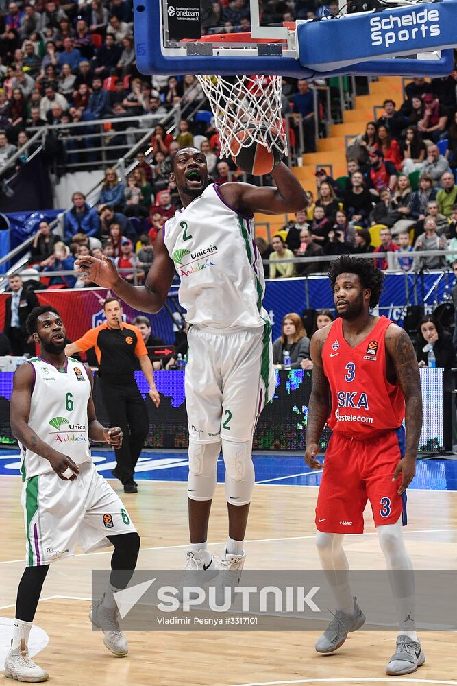 Basketball. Euroleague. CSKA vs. Unicaja