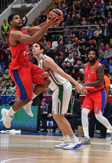 Basketball. Euroleague. CSKA vs. Unicaja