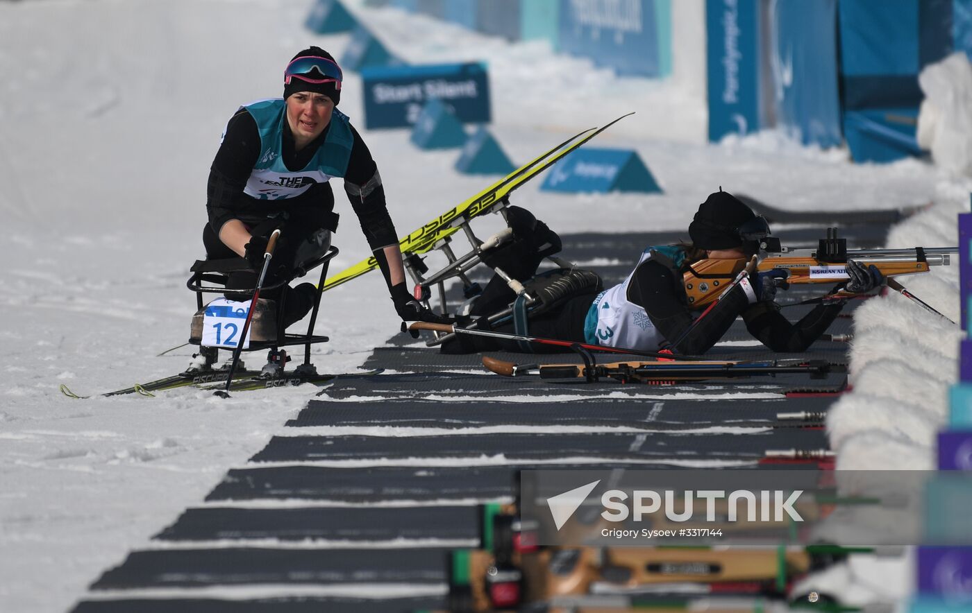 2018 Paralympics. Biathlon. Women. Short distance