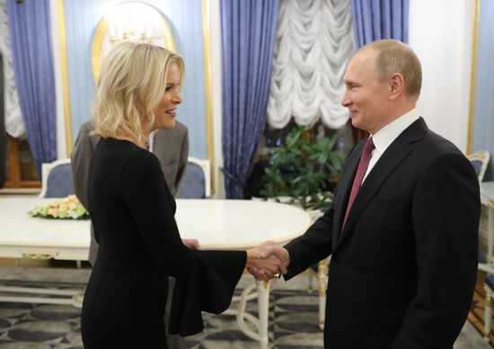 President Vladimir Putin gives an interview to NBC network