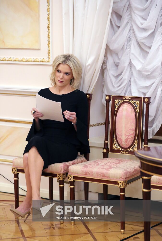 President Vladimir Putin gives an interview to NBC network