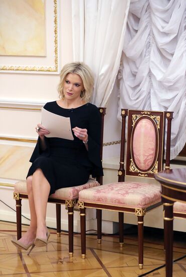 President Vladimir Putin gives an interview to NBC network