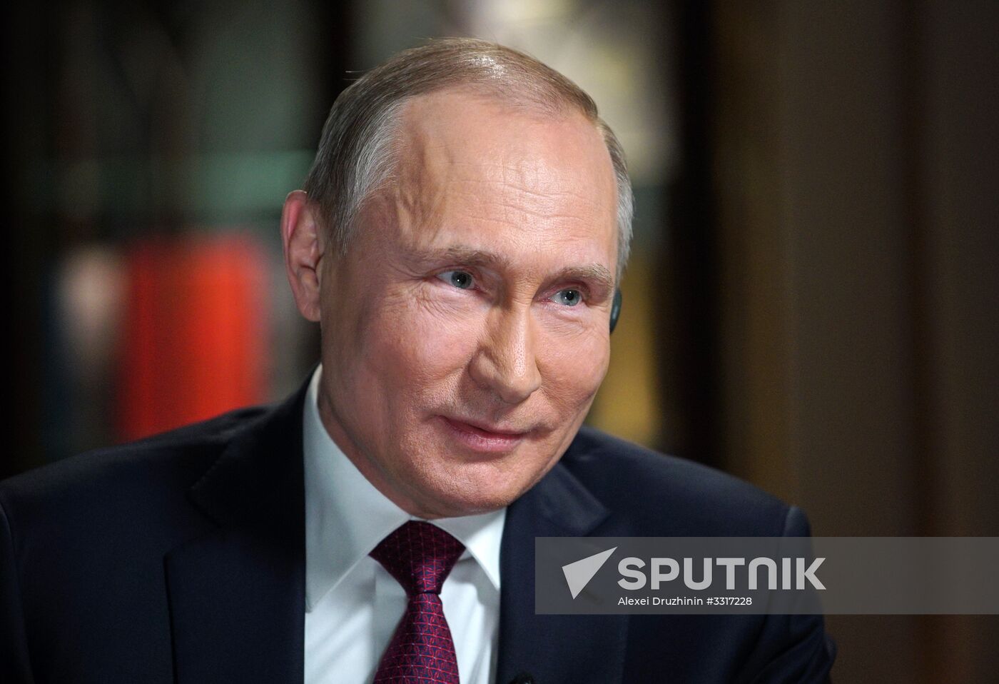 President Vladimir Putin gives an interview to NBC network