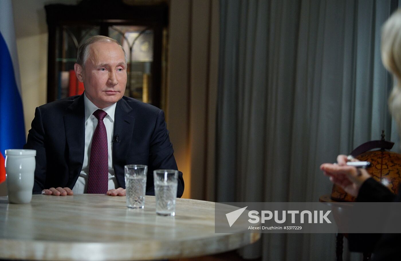 President Vladimir Putin gives an interview to NBC network