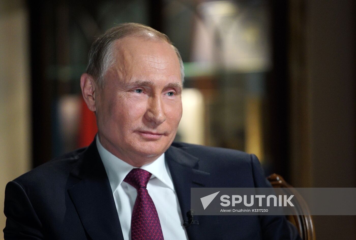 President Vladimir Putin gives an interview to NBC network