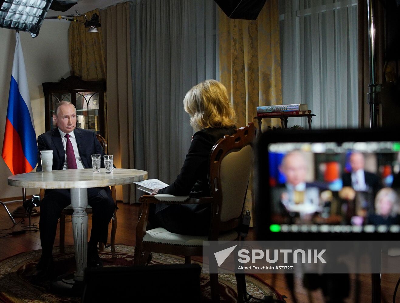 President Vladimir Putin gives an interview to NBC network