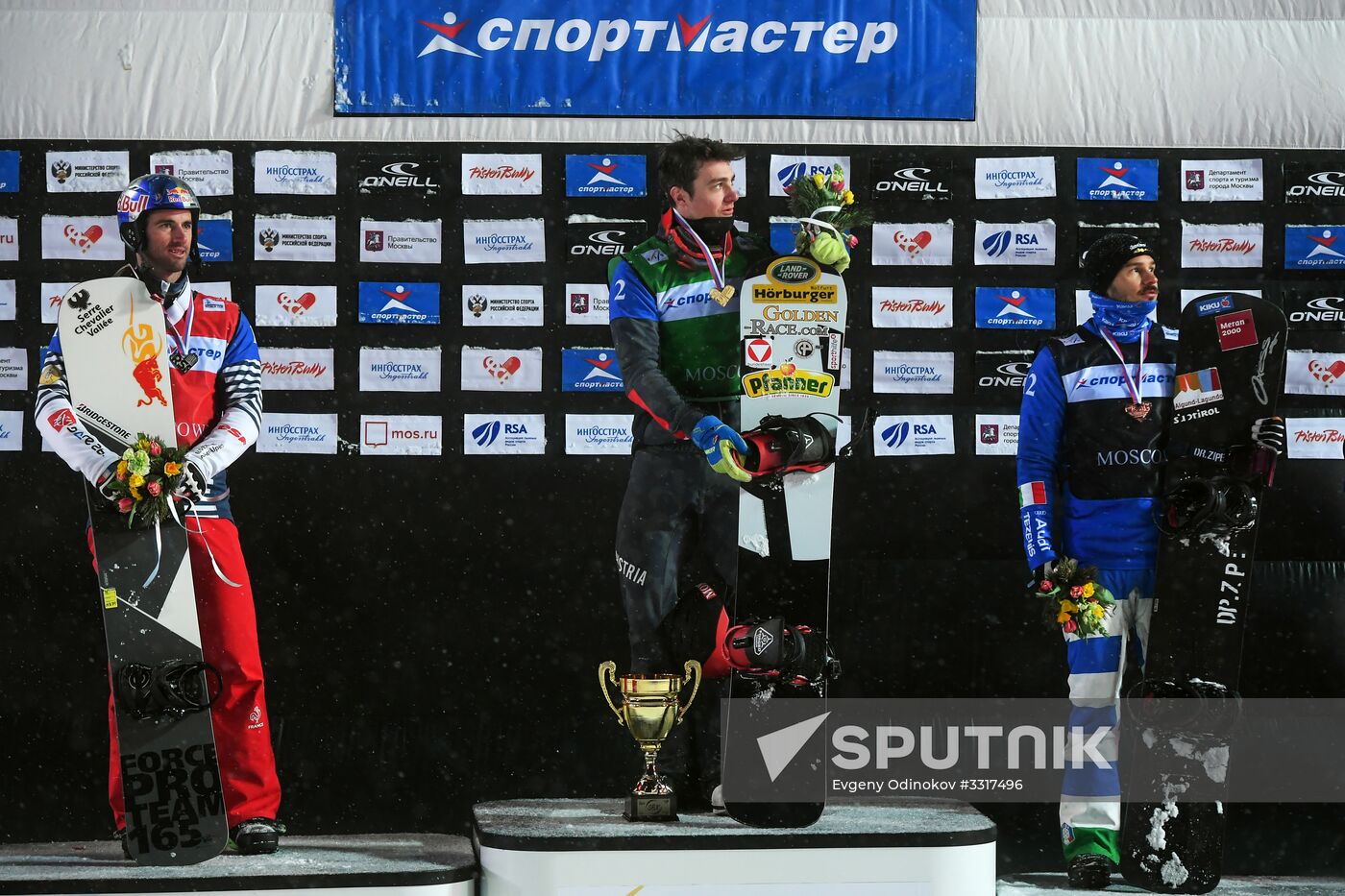 Snowboard. World Cup stage. Snowboard cross