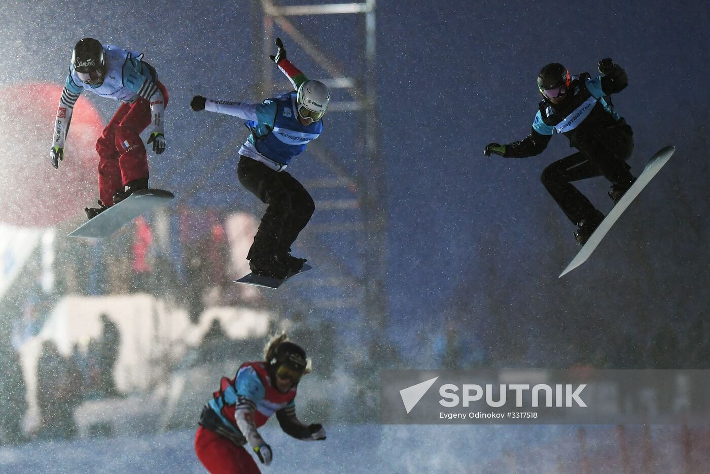 Snowboard. World Cup stage. Snowboard cross
