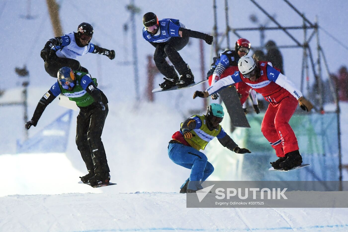 Snowboard. World Cup stage. Snowboard cross