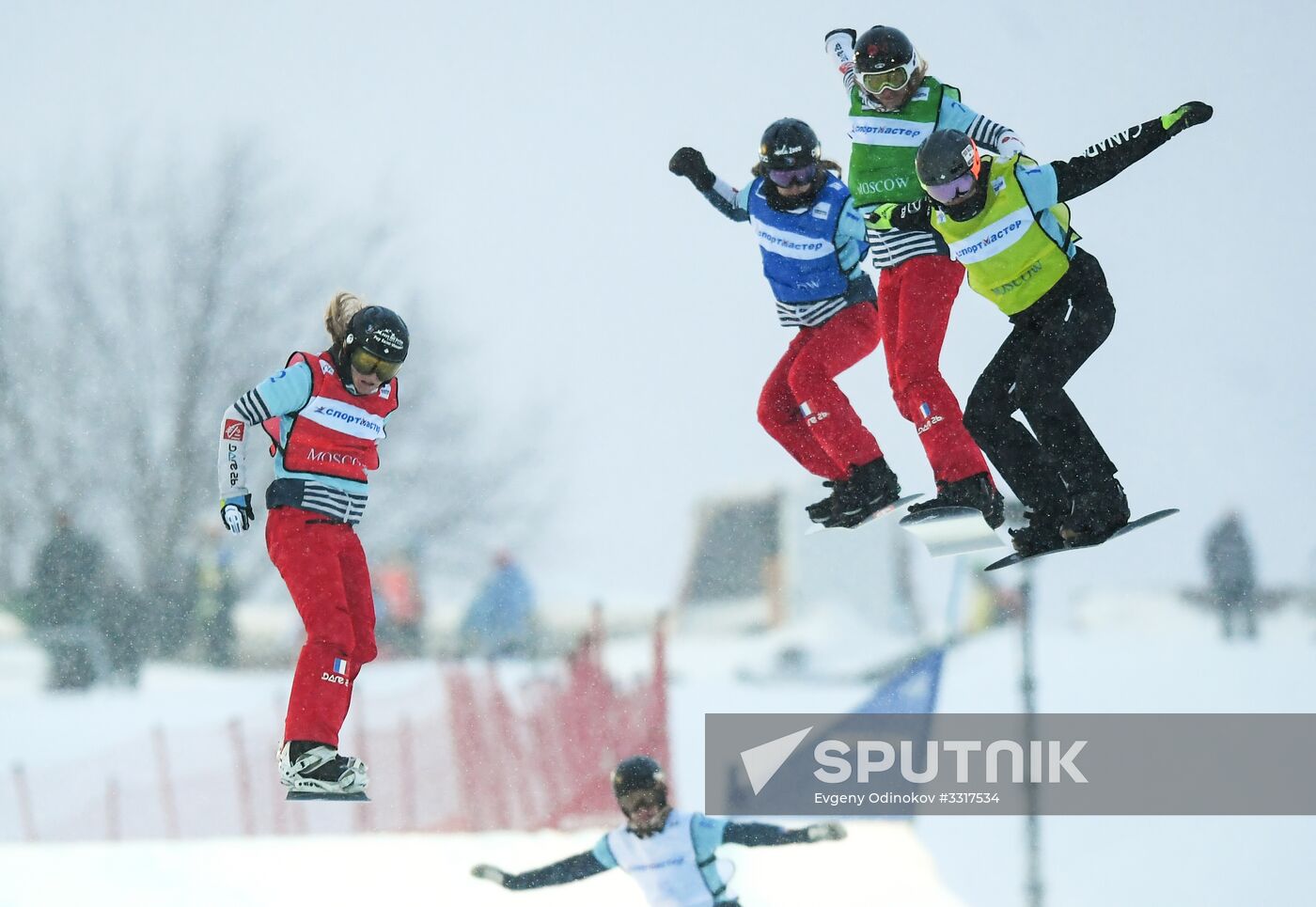Snowboard. World Cup stage. Snowboard cross