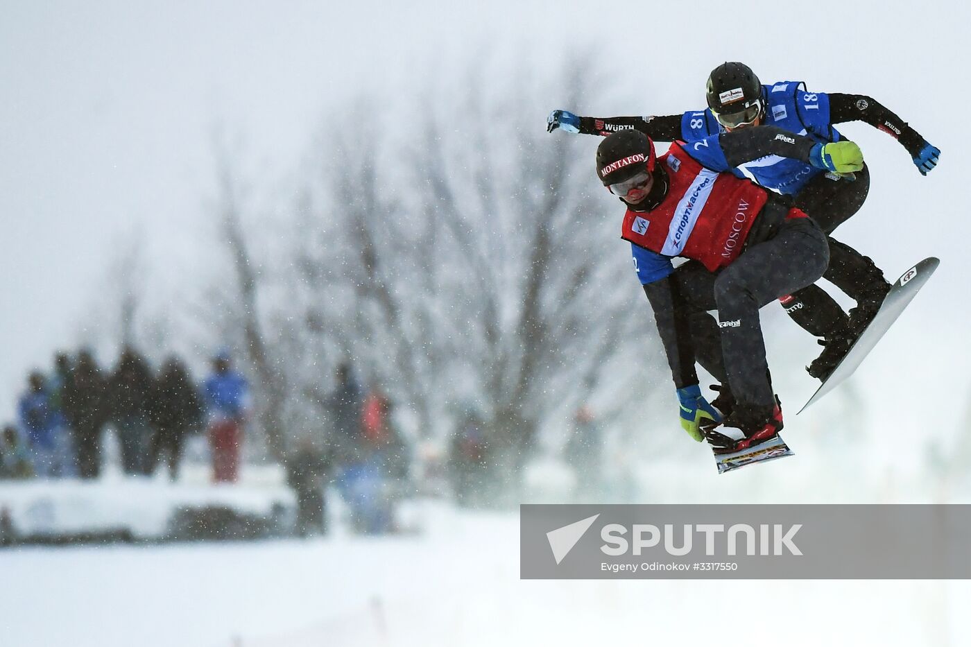 Snowboard. World Cup stage. Snowboard cross