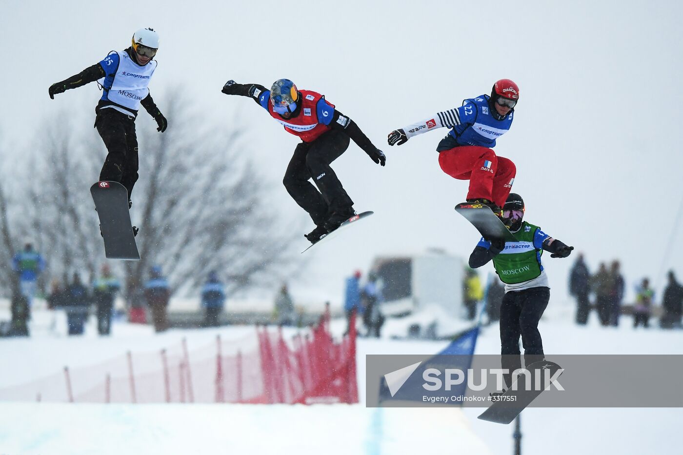Snowboard. World Cup stage. Snowboard cross