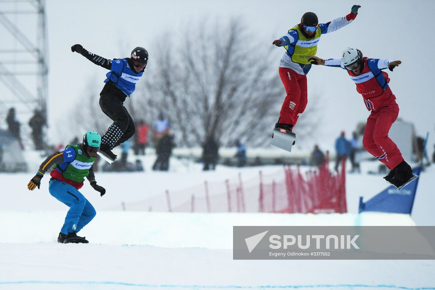 Snowboard. World Cup stage. Snowboard cross