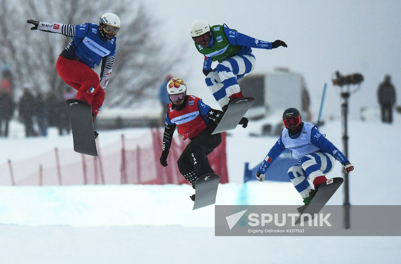 Snowboard. World Cup stage. Snowboard cross