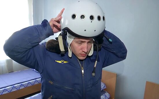 Russian Aerospace Forces MiG-31 conducts simulated firing of Kinzhal hypersonic missile