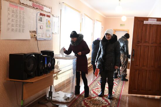 Early voting at Russian presidentisal elections