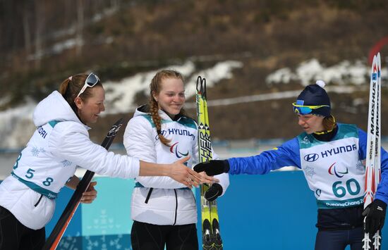 2018 Winter Paralympics. Cross-country skiing. Women. 15 km