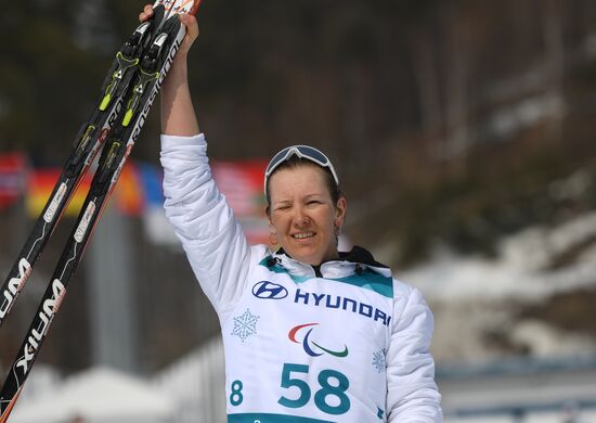 2018 Winter Paralympics. Cross-country skiing. Women. 15 km