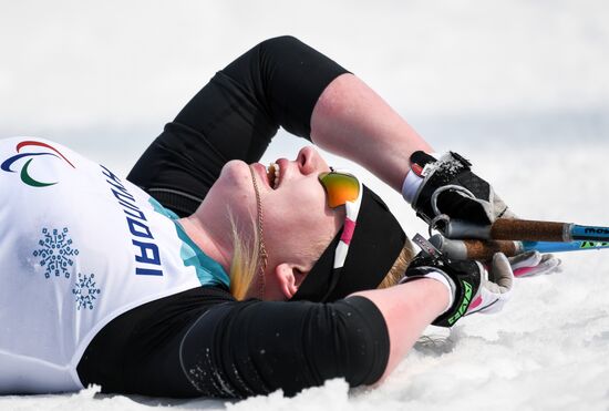 2018 Winter Paralympics. Cross-country skiing. Women. 15 km