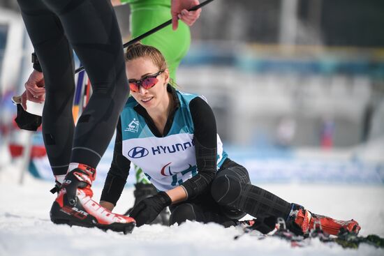2018 Winter Paralympics. Cross-country skiing. Women. 15 km