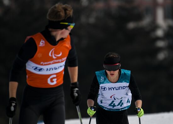 2018 Winter Paralympics. Cross-country skiing. Women. 15 km
