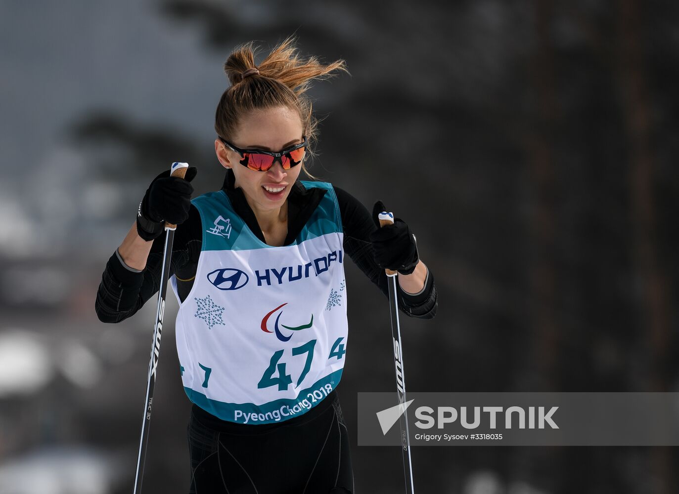 2018 Winter Paralympics. Cross-country skiing. Women. 15 km